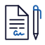 견적 및 계약 아이콘