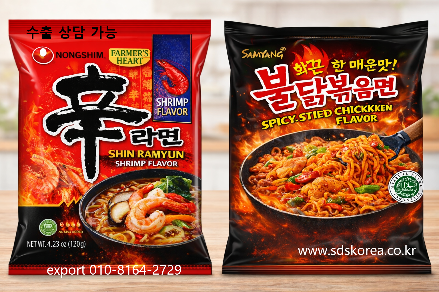 무슬림 식품 · 할랄 라면 수출 문의